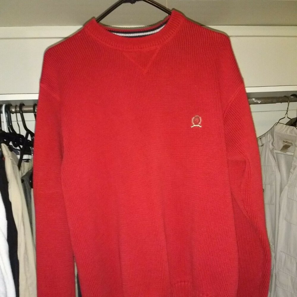 Dark Red Tommy Hilfiger Sweater